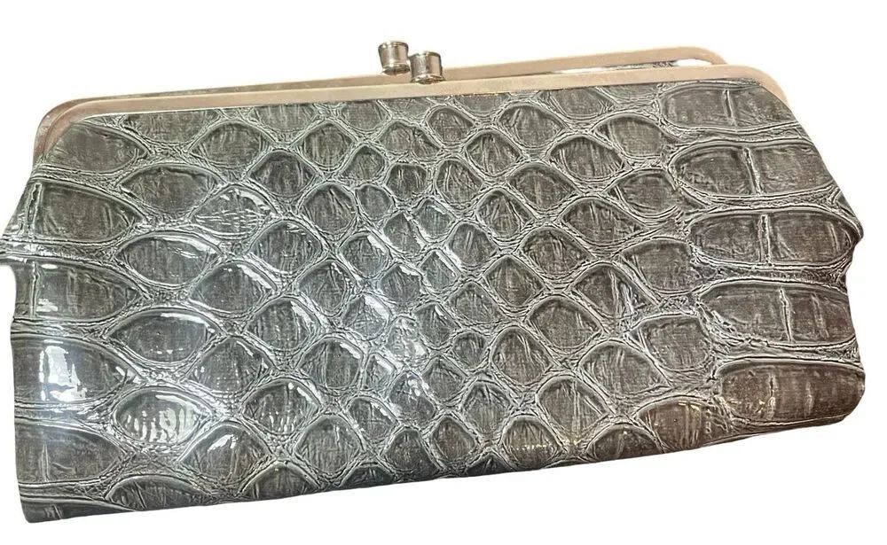 Snakeskin Wallet With Twist Top Closure